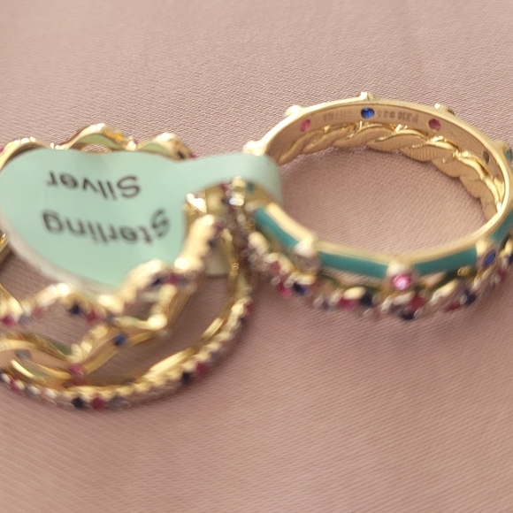 🔥LAST 1🔥NEW 14K RGP 925 SS STACKABLE RING SET - Picture 6 of 6